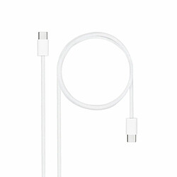 Câble USB-C NANOCABLE 10.01.6001-CO Blanc 1 m