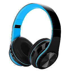 Universal Casque casque pliable avec micro casque bluetooth sans fil (bleu) 