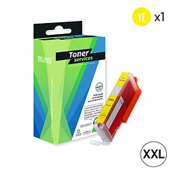 TONER SERVICES Compatible Canon CLI581XXL Cartouche Jaune 1997C001 