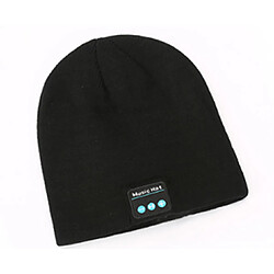 YP Select Bluetooth Hat Bluetooth Beanie Hat with Bluetooth 5.0 Built-in Stereo Mic Fit for Outdoor Sports-Noir 