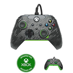 NC Manette XBOX ONE-S-X-PC FILAIRE NEON CARBON XBX ERGONOMIQUE