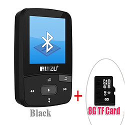 Wewoo Lecteur MP3 Sport Bluetooth MP3 8gb Clip Mini avec support d'écran FM, enregistrement, E-Book, Horloge, Podomètre Blanc 8 Go