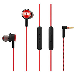 Universal Pour Huawei Honor Monster Casque 2 AM17 Huawei Honor 9 Mate 8/9 P10 Xiaomi casque avec contrôle MIC rouge