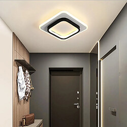 Stoex Plafonnier Moderne Lustre Led Nordique Lampe de Plafond Carré Créatif Lustre Acrylique Noir Blanc Chaud pas cher