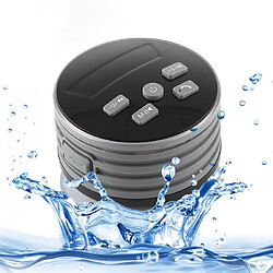 Yonis Enceinte Bluetooth Waterproof IPX7 Haut-Parleur Portable FM Radio Son Haute Fidélité LED Lumineusee Avec Ventouse