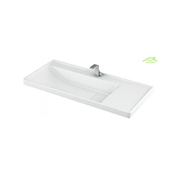 Karag Lavabo suspendu QUATTRO rectangulaire 100x45x19 cm 