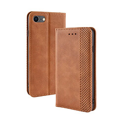 Etui en PU style vintage marron pour votre Apple iPhone 8/7