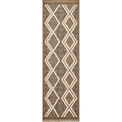 Acheter Jardindeco Tapis intérieur extérieur aspect jute noire Tijuana 9048 90 x 67 cm.