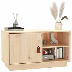 Acheter Maison Chic Meuble TV scandinave - Banc TV pour salon 70x34x40 cm Bois de pin massif -MN71031