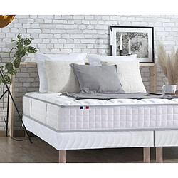 Idliterie Ensemble Matelas Ressorts + Mémoire de forme ODYSSEE + Sommier - Made in France