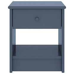 Maison Chic Table de chevet,Table de Nuit,Meuble de Rangement Gris clair 35x30x40 cm Bois de pin massif