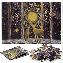 Acheter Universal 1000 pièces élan de forêt profonde puzzle DIY puzzle jouets assemblage image déco