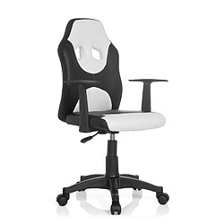 Chaise de bureau / Siège pivotant KID GAME AL noir/blanc hjh OFFICE pas cher