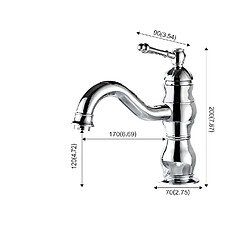 Acheter Robinet de Lavabo Rétro, Robinet Salle de Bain en Laiton Bronzé