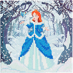 Megacrea Carte à diamanter Strass Crystal Art Princesse 18 cm - KIT DIAMANT