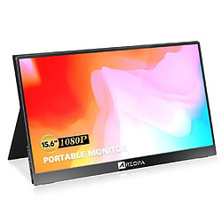 Ecran PC Portable ARZOPA 15,6" - Full HD 1920x1080P - 16:9 - 60 Hz - HDMI-USB-C (16.1*1080P) Ecran PC - ARZOPA®1080P IPS Ecran PC 15,6" FHD HDMI-Type-C pour, Xbox, PS4, etc, avec étui de Protection