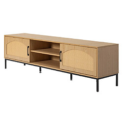 Avis Bestmobilier Nagato - meuble tv - bois - 180 cm