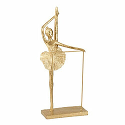 Paris Prix Statuette Déco Ballerine Jambe Haute 38cm Or 