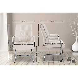 Non Lot de 2 chaises visiteurs Sievert