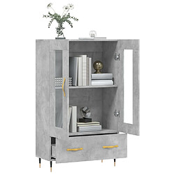 Acheter Maison Chic Buffet,Meuble de Rangement,commode pour salon,Cuisine gris béton 69,5x31x115 cm bois d'ingénierie -MN12739