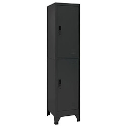 vidaXL Armoire à casiers Anthracite 38x45x180 cm Acier 