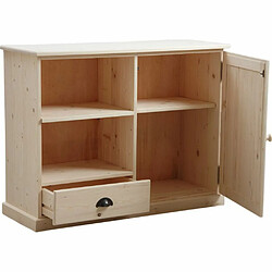 Aubry Gaspard Meuble tv en bois brut