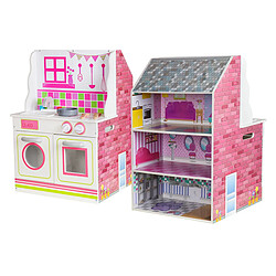 Avis Maison de Poupées Cuisine 2 en 1 Estela Outdoor Toys MDF 47,5x40x67,5 cm