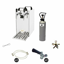 ich-zapfe Ensemble complet - Tireuse a biere - Kontakt 40 machine a biere, 2 lignes, 50 litres/h, KEG:Type S, KEG 2:KeyKeg