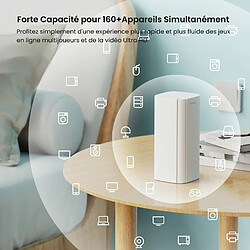 Tenda Mesh WiFi 6 AX3000 Nova MX12 - Système Mesh WiFi 6 pour Toute la Maison - Couverture WiFi 650m²- Configuration Facile - Contrôle Parental - Remplacement de Répéteur Routeur WiFi - 3 Pack 