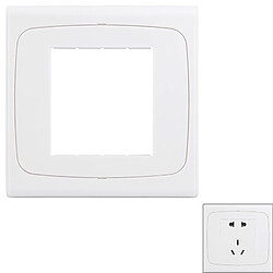 Wewoo Pour inserts vierges - 3 blanc trous, Utilisation autour du monde Plaque murale avec vis