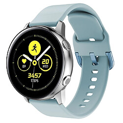 Wewoo Bracelet pour montre connectée Smartwatch de poignet en boucle électroplaquée Galaxy Watch Active bleu clair 