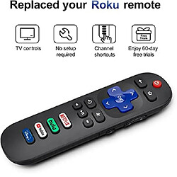 GUPBOO Télécommande universelle ROKU Télécommande pour Roku TV NETFLIX youtube