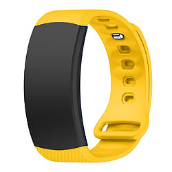 Wewoo Bracelet pour montre connectée en silicone Samsung Gear Fit2 SM-R360taille de la dragonne 126-175mm jaune 