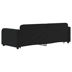 Maison Chic Lit d'appoint avec gigogne et tiroirs | Lit de jour | Lit de repos noir 80x200 cm velours -GKD46143 pas cher