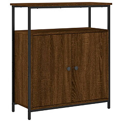 Maison Chic Buffet,Meuble de Rangement,commode pour salon,Cuisine chêne marron 70x30x80 cm bois d'ingénierie -MN10992