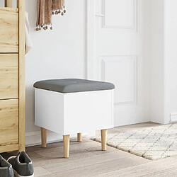 Avis Maison Chic Banc de rangement | Meuble de rangement d'Entrée | Coffres d'Intérieur blanc 42x42x46 cm bois d'ingénierie -MN91847