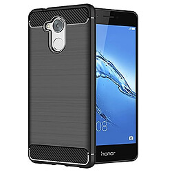 Coque de protection brossée haut de gamme Carbon Fiber TPU Huawei Honor 6C PRO noire 2017 / 2018 - Accessoires pochette XEPTIO : Exceptional case