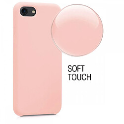 Avis LaCoqueFrançaise Coque iPhone 7/8/ iPhone SE 2020 Silicone Liquide toucher doux, Anti Chocs Rose Pâle