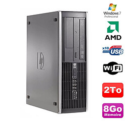 PC HP Compaq 6005 Pro SFF AMD 3GHz 8Go DDR3 2To SATA Graveur WIFI Win 7 Pro · Occasion 