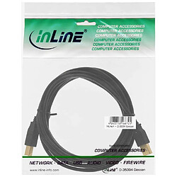 Câble InLine® USB 2.0 de type A mâle à B mâle noir 7m