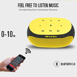 Acheter Wewoo Enceinte Bluetooth jaune haut-parleur sans fil avec boutons tactiles, support aux ligne et carte TF