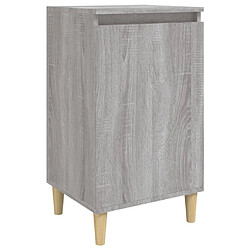 Maison Chic Table de chevet,Table de nuit,Table d'appoint pour salon sonoma gris 40x35x70 cm bois d'ingénierie -MN32198