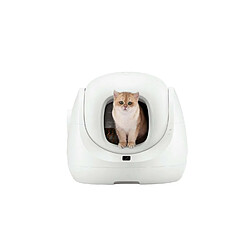 Bac à litière pour chat Catlink Baymax - capacité de 65L capacité des toilettes 7L durée 14 jours connexion wifi - Blanc