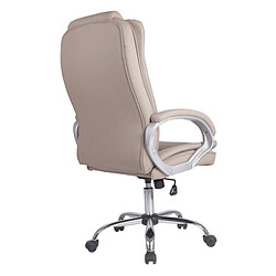 Vs Venta-Stock Fauteuil de bureau KAREN taupe. Hauteur d'assise :48-58 cm. pas cher