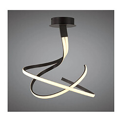 Luminaire Center Semi Plafonnier Nur marron oxydé 50W LED 2800K, 4000lm, acrylique givré/marron oxydé