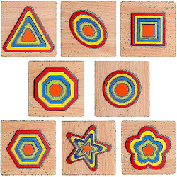 Universal 8 PCS Puzzle Puzzle Toddler Puzzles Games Puzzle de tri des jouets en bois