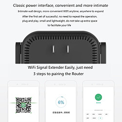 Wewoo Routeur noir WiFi Amplificateur Pro 300 Mbps WiFi Intelligent avec 2x2 Antennes Externes pas cher