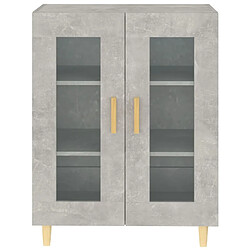 Maison Chic Buffet,Meuble de Rangement,commode pour salon,Cuisine gris béton 69,5x34x90 cm bois d'ingénierie -MN50388 pas cher