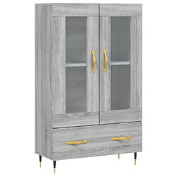 Maison Chic Buffet,Meuble de Rangement,commode pour salon,Cuisine sonoma gris 69,5x31x115 cm bois d'ingénierie -MN93219