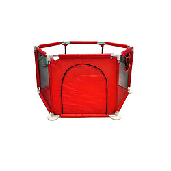 King Of Dreams Mini parc pour bébé diamètre 150 cm rouge avec barrière